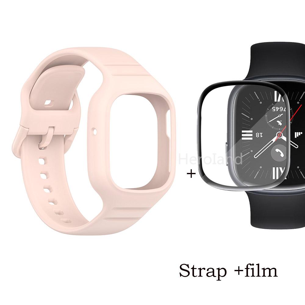 Sportovní silikonový řemínek k hodinkám pro Huawei Honor Watch 4 řemínek Smarwatch náramek pro Honor Watch4 příslušenství 2 v 1 řemínek