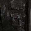 Jachetă de piele OTAGIRA M negru Bărbați Folosit