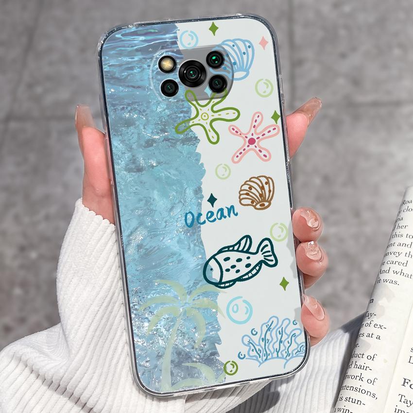 Clear Phone Case For Xiaomi Poco X3 X4 NFC X5 X6 X7 Pro F4 GT F5 Soft TPU Casing Retro Pocket Watch Patterns Shockproof Shell For Xiaomi Cover Capa