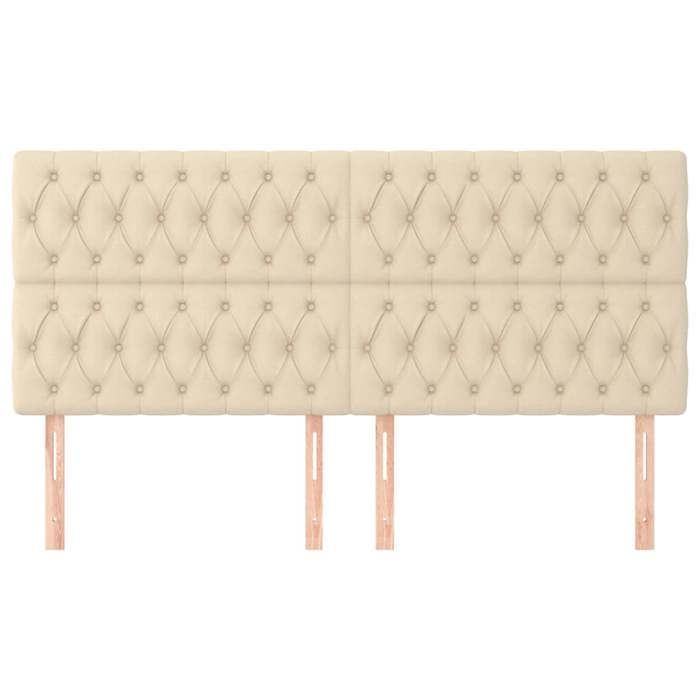 Tête de lit - Maison Exclusive - Crème - 180 x 7 x 118/128 cm - Hauteur réglable