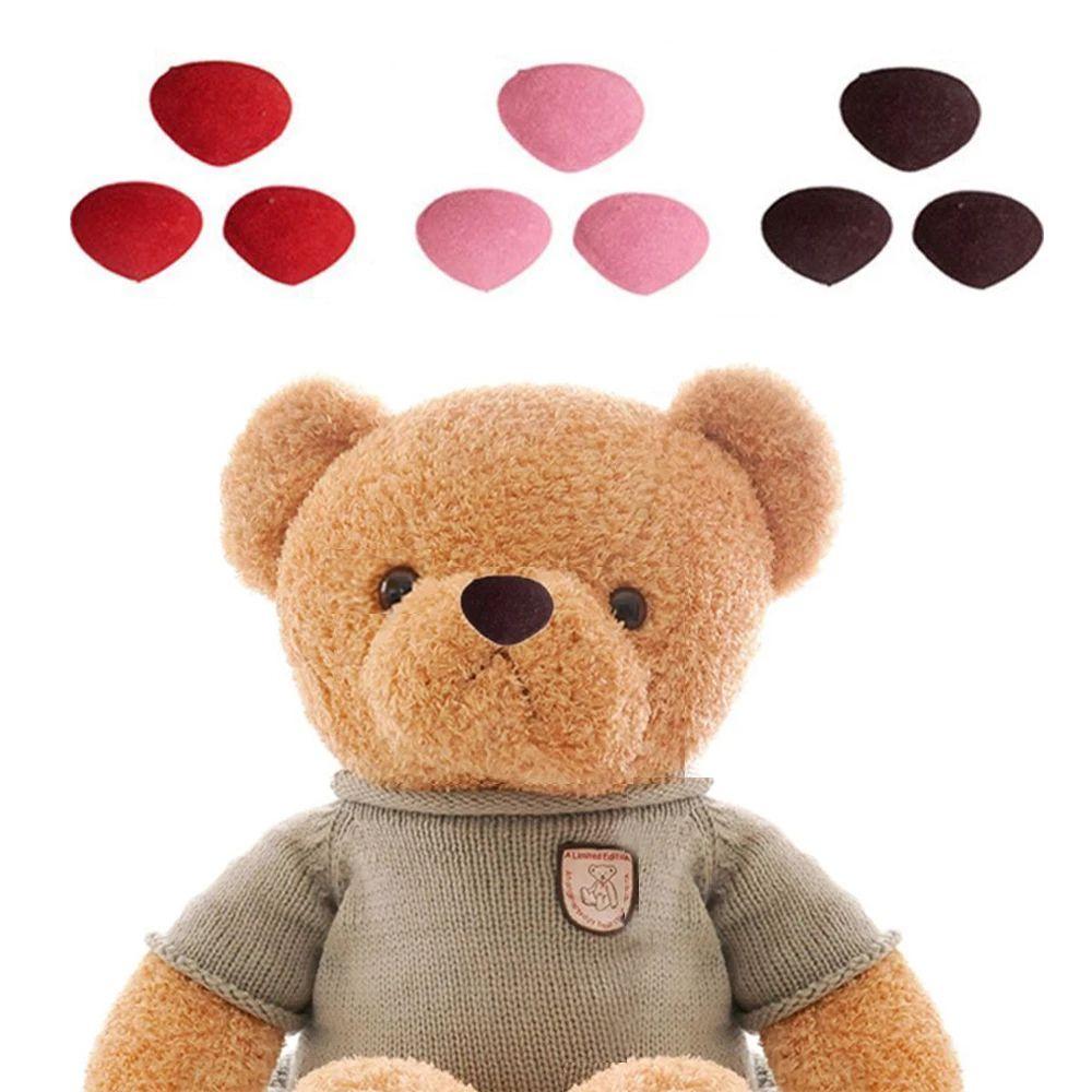 Nose Buttons Safety Nose Pink Red Black Brown Bear Nose Flocking Nose Dolls Nose Triangle Noses