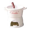 New 300ml Chocolate Fondue Mug with Fork Set Ceramic Butter Warmer Hot Chocolate Melting Cup for Candy Dessert Butter Heater