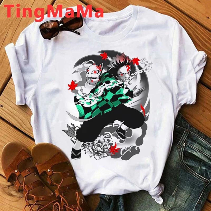 Demon Slayer Rengoku T Shirt Unisex Kimetsu No Yaiba Tshirt Anime Uzui Unisex Cartoon Tanjiro Inosuke Zenitsu Nezuko T-shirt Unisex