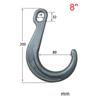 Pulley for steel wire rope Road rescue truck trailer wrecker accessories hook chain loquat hook winch sling Trailer vehicle