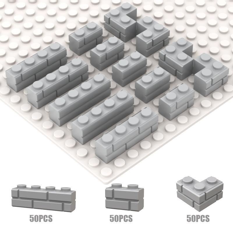 Masonry Wall Modified Bricks 15533 1x4 Toys Building Blocks Compatible Major Brand Profile Collection