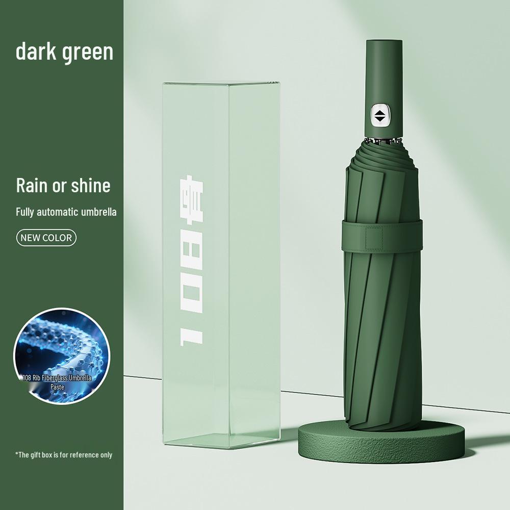 Regen Genießen Automatischer 108-Speichen Extra Großer Herrenschirm mit Sonnenschutz und Optionen für individuelles Logo