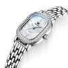 OLEVS Damen Quarzuhr Ovales Diamantlünetten-Sternenhimmel-Zifferblatt Edelstahlarmband Damen Mode Armbanduhr Weibliches Geschenk