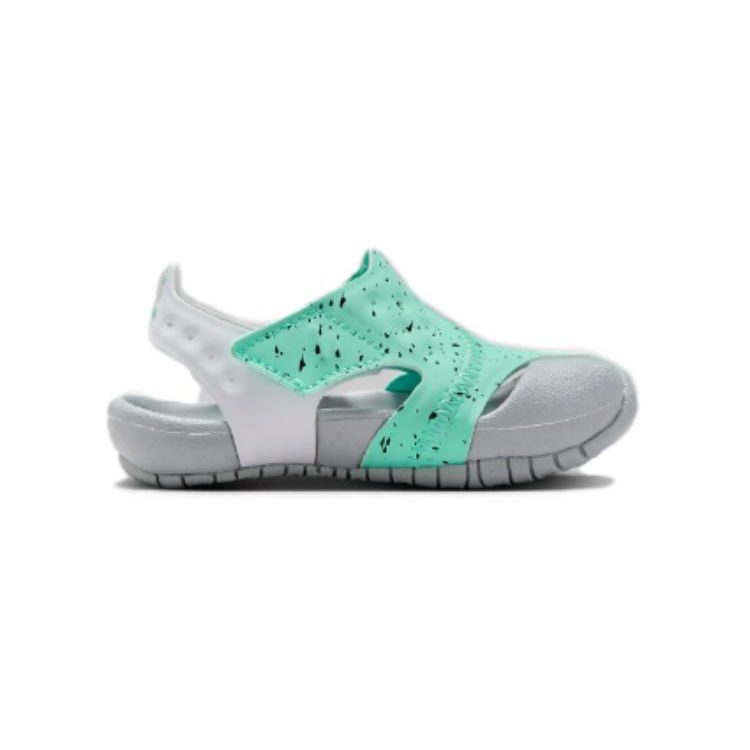 Jordan Flare Green Glow Wolf Grey White Black (TD) Baby Sneakers CI7850-302