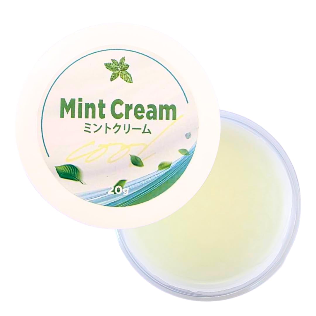 

Mint Cream 20g with Horse Oil - Mint, Peppermint, Cooling Cream, Moisturizing Cream, Body Cream, Hand Cream - Cooling, Refreshing, Invigorating,