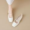 Mary Jane Shoes Women's Thick Heel Summer Word with Shallow Mouth Single Shoes Women