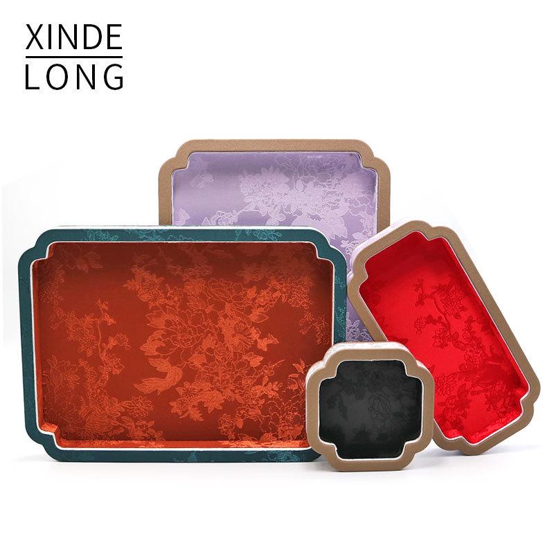 Palace Style Jewelry Display Tray with Agate or Jade Beads for Accessory Storage and Antique Viewing