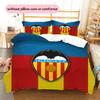 Valencia Club de Fútbol Pattern Bedding Quilt Set  Home Decoration  Gift (1 * duvet cover + 2 * pillowcase  without core)