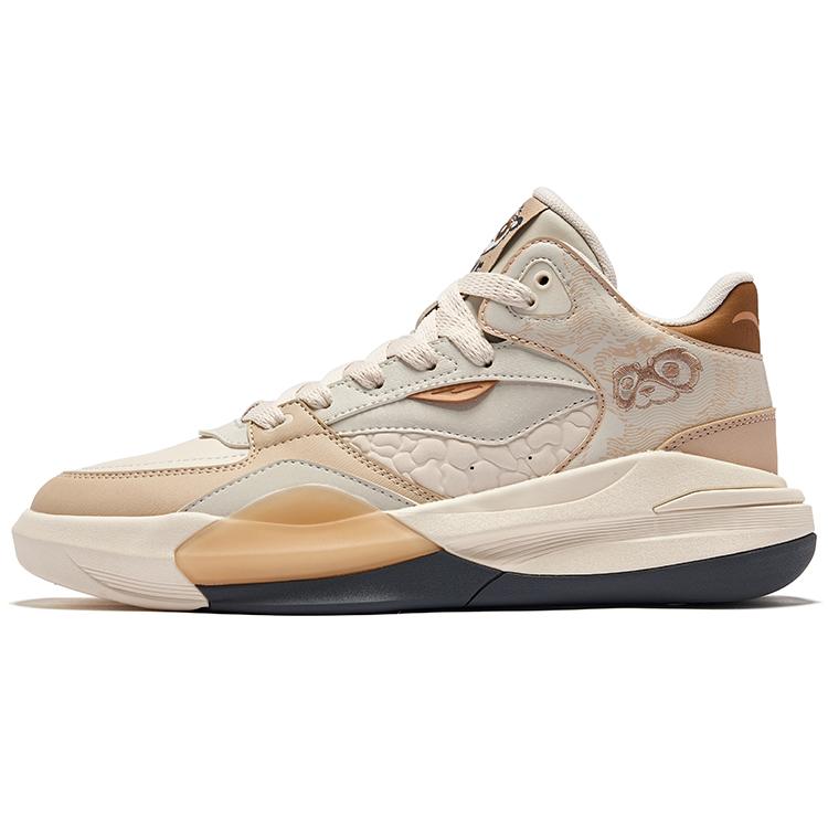 Hongxing Erke Battery Panda 3V2 Retro National Style High-Top Skate Shoes Men Sneakers Egg-Milk-Gray Floating-Rock-Gray 51124401099-101