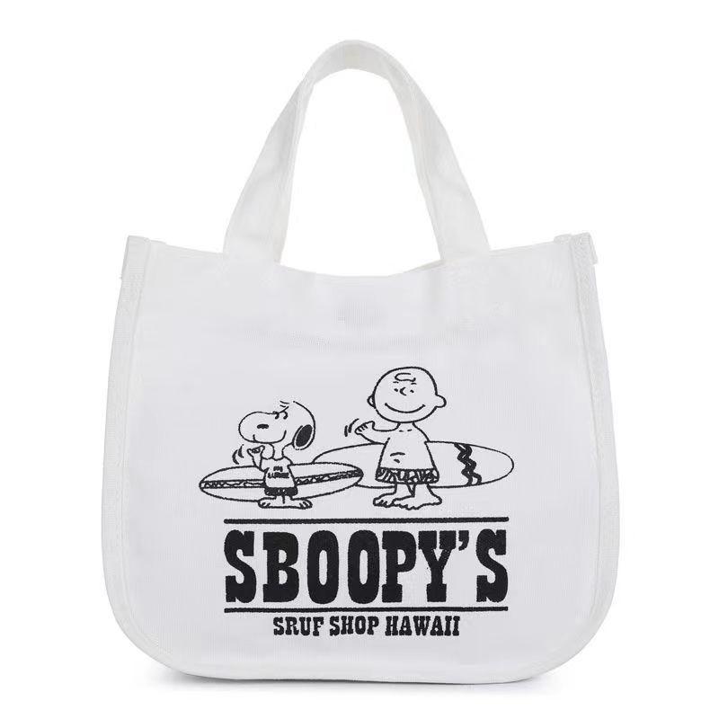 Snoopy Women's Fashion Canvas Tote Bag - Large Capacity Portable Handheld Collection