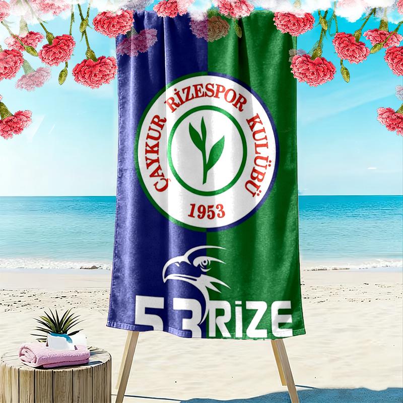 Caykur Rizespor Print Beach Towel Large Soft Quick Dry Towel For Beach Camping Swimming