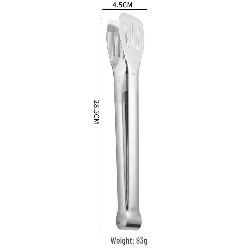 304 Stainless Steel 12-inch Food Tongs (3-pack)