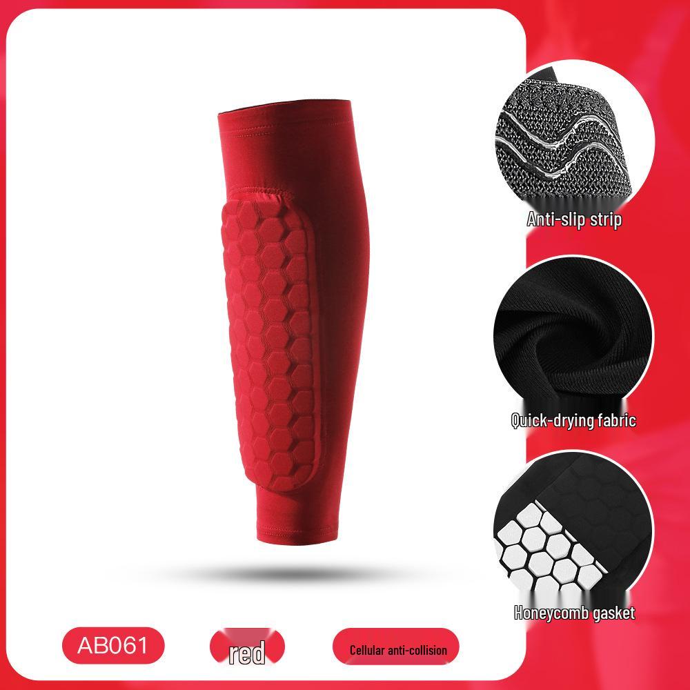 Zewnętrzne Antykolizyjne Rękawy na Golenie i Łydki o Strukturze Plastra Miodu - Ochrona do Biegania i Piłki Nożnej