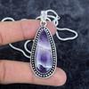Chevron Amethyst Gemstone 925 Sterling Silver Jewelry Pendant 2.40" M-2942