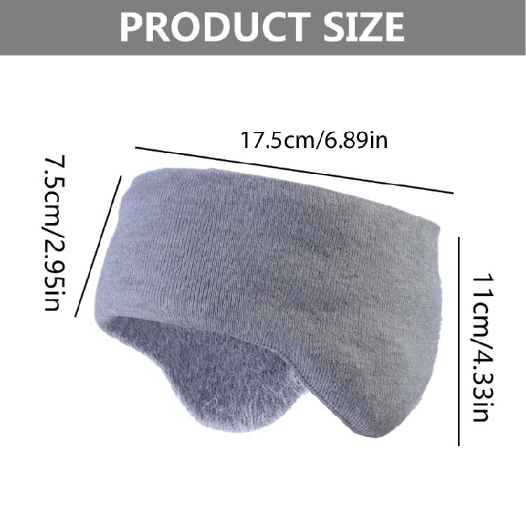 Fashionable Headband Plush Ear Muffs for Halloween Party Keep Warm Outdoor