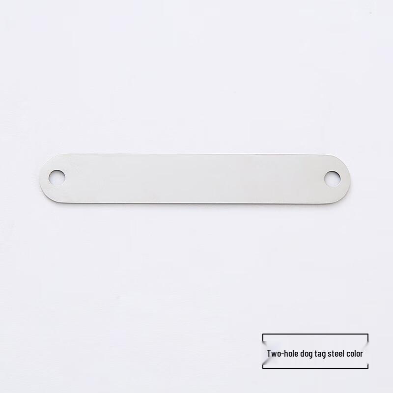 OIMG Double-Hole Stainless Steel Dog Tag