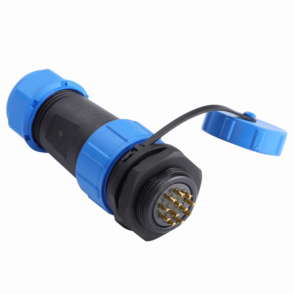 

IP68 SP21 9Pin Waterproof Plastic Aviation Plug Socket Connector (12Pin)