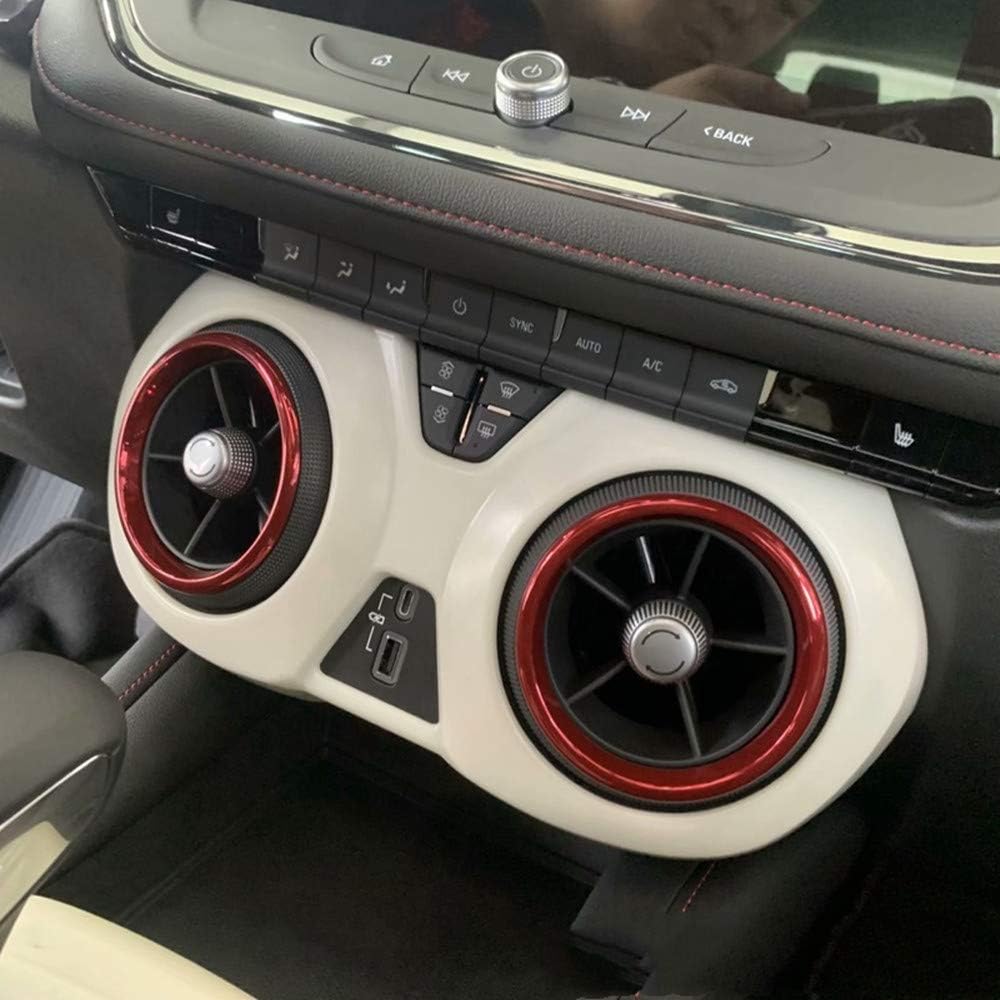 Center Console Air Condition A/C Switch Button Vent Outlet Cover Trim Car Accessories Interior Decoration Carbon Fiber for Chevrolet Blazer 2020 2021