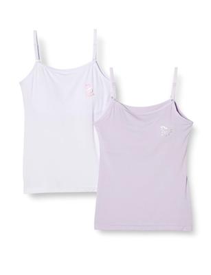 Garo Camisole Set of Sizes White and Size 150 Girls' 2, 140-165, Purple,