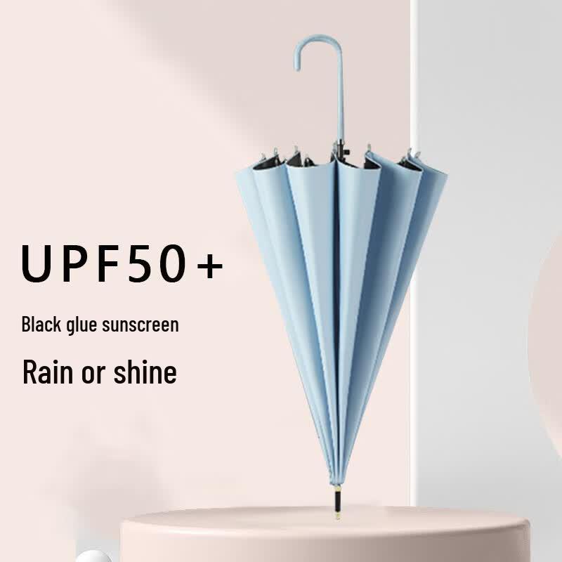 Sweet Sister 16-Rib UV Protection Long-Handle Umbrella небесно-голубой