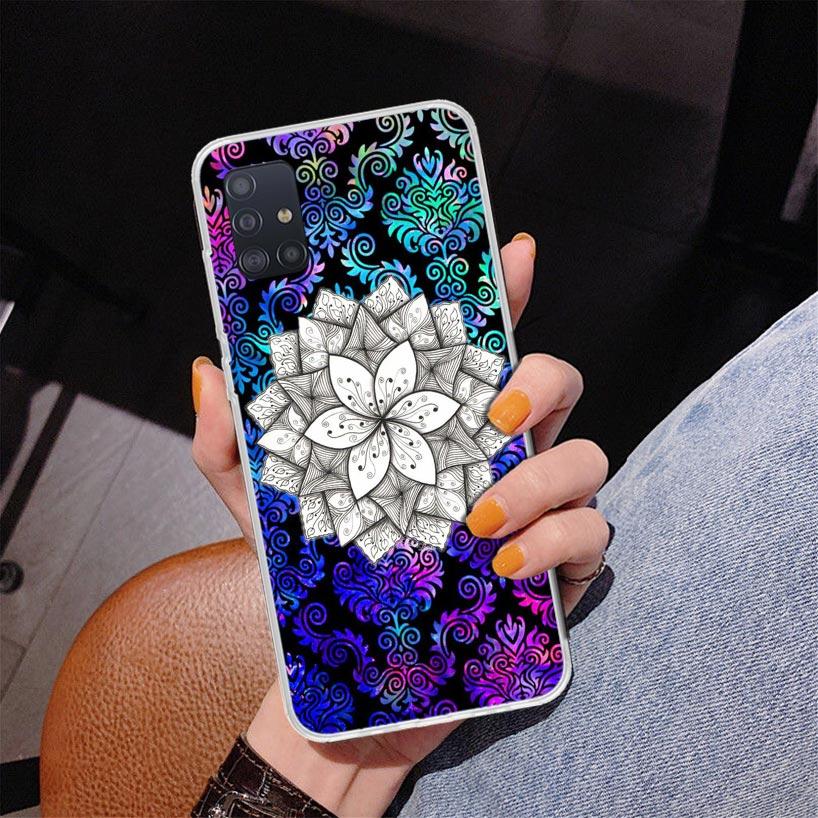 Totem Mandala Colorful Flower Phone Case For Samsung Galaxy A52 A32 A22 A12 A51 A31 A50S A30S A20S A10S Note 20 Ultra 10 Plus S1
