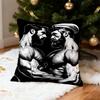 1pc Modern Muscular Hunk Pillowcase, Soft and Comfortable Polyester Short Plush Fabric, Single-sided Print, Does Not Include Pillow Insert. Multiple S