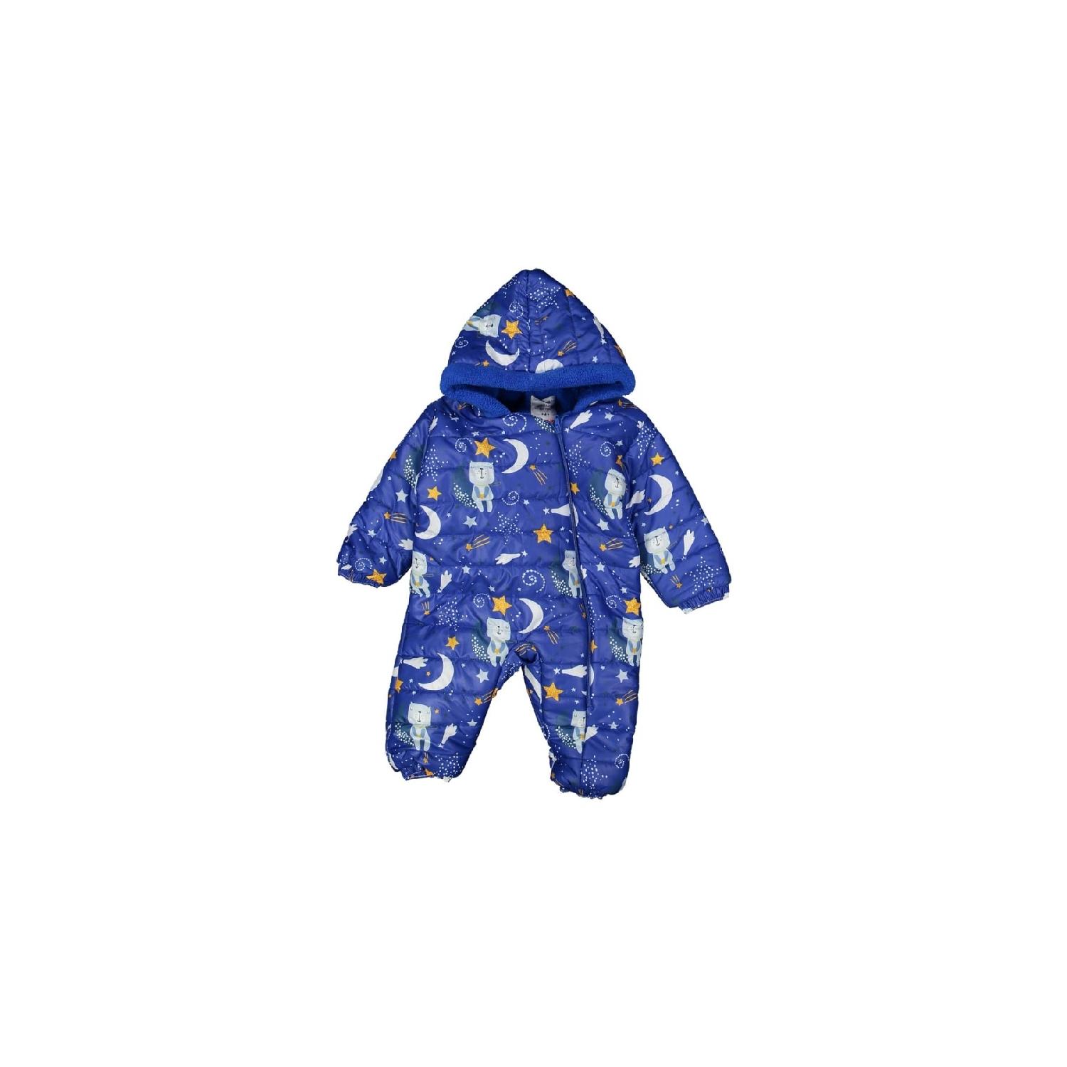 

Мужской комбинезон космонавта с рисунком луны и звезд на 9/24 месяца, пальто-комбинезон