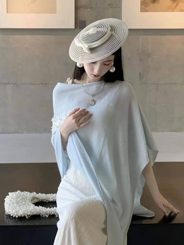 British Elegant Retro Spring Summer New Arrival Bow Decorated Banquet Sun Hat For Women Fashionable Outdoor Headwear