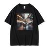 Lustiger Katzen-Fischdiebstahl-Print T-Shirts Herren Damen Kleidung Vintage Lässig Übergroß Hohe Qualität T-Shirt Kurze Ärmel Sommer T-Shirt