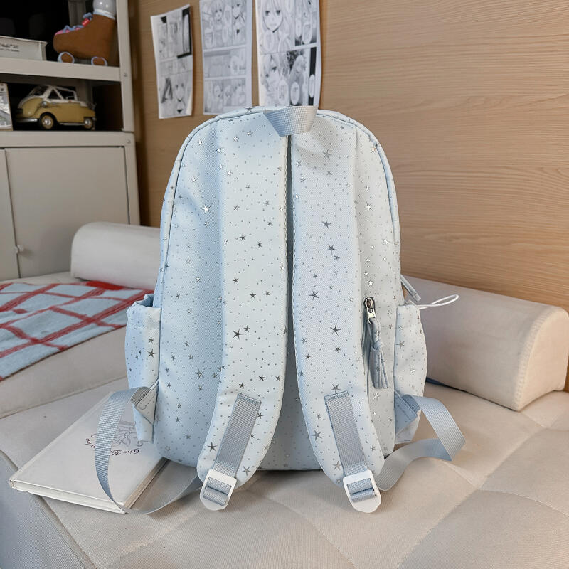 Star Print Student Schoolbag Women's Travel Lightweight Backpack