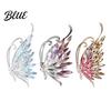Butterfly Brooch Rhinestone Wing Lapel Pin Sweater Women Cardigan Coat