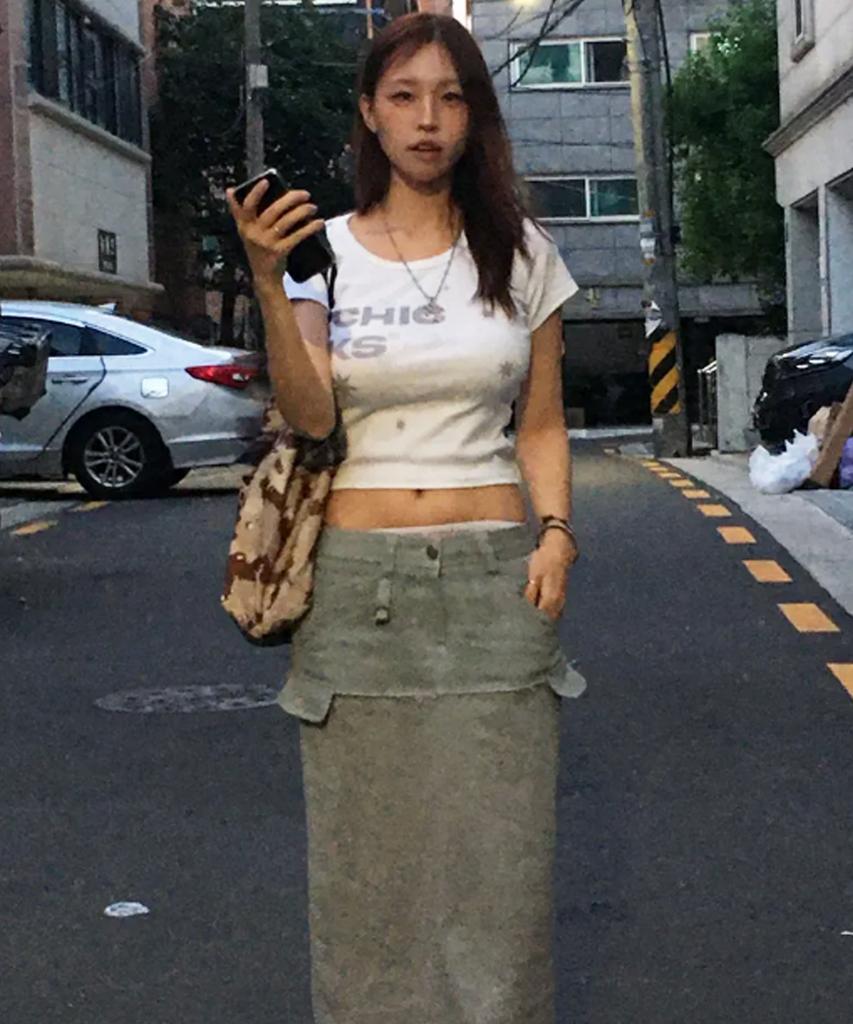 CHICKS Asymmetrical Stella Slim Fit Short Sleeve T-Shirt White