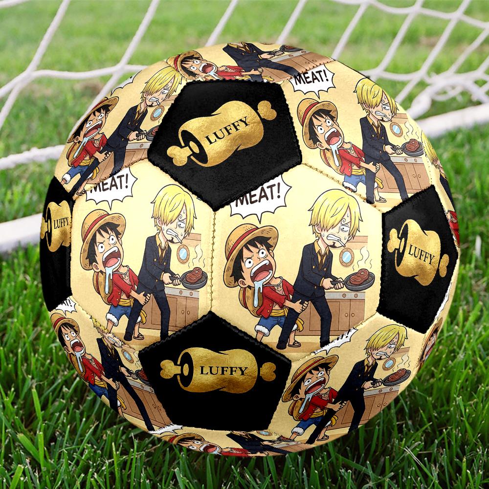1pc One Piece Football Soccer Ball Size 5 Indoor Soccer Ball Fashion Colorful Backyard Game -Great For Sports Fans Gift HE18