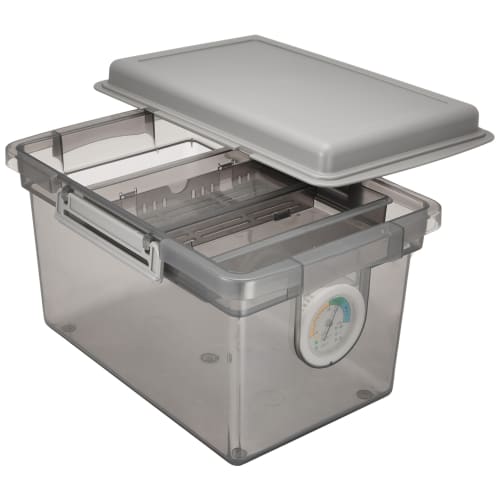 Nakabayashi Capacity Dry Box, Moisture-Resistant Camera Storage, 8L, Gray, DB-8L-N