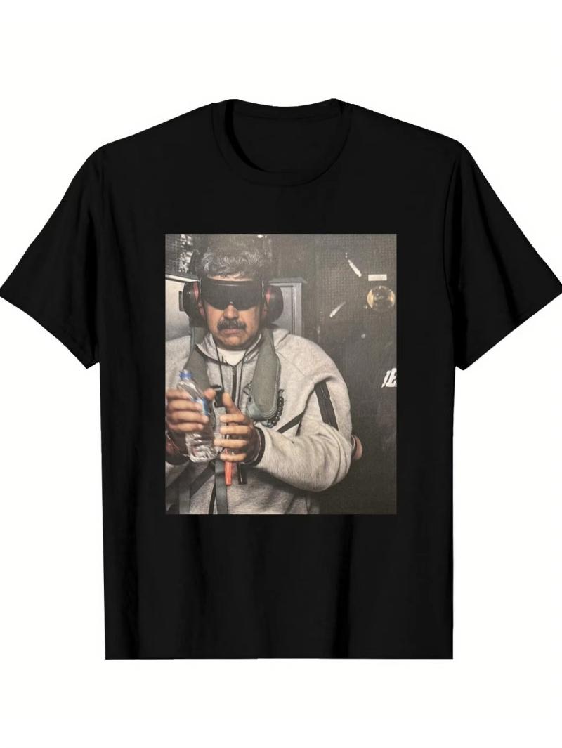 2026 New Nicolas Maduro Handcuffed on Warship Graphic T-shirt 2026 Summer Men s Clothing T-shirt Cotton Men s Summer T-shirt ... S разноцветный