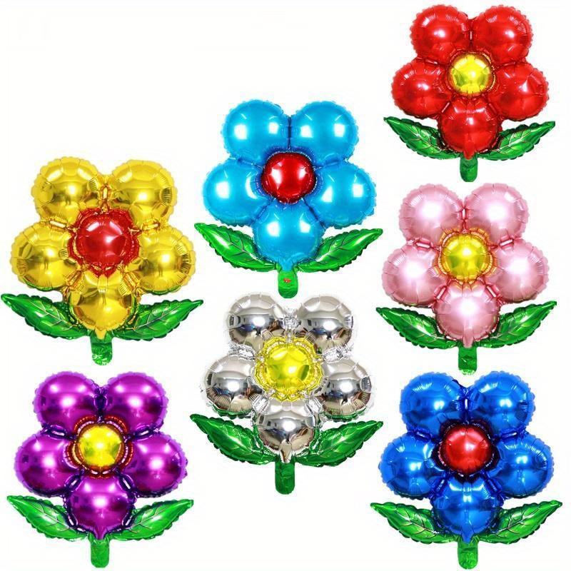 10Pcs 18Inch Flower Foil Balloons Leaf Flower Baloon Birthday Party Wedding Decorations Party Suplies