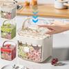48 Grids Ice Cube Mold with Easy-press Lid Ice Cube Storage Durable Ice Cube Box  Home Use