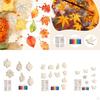 36 Pieces Thanksgiving Hanging Autumn Tree Ornaments Wood Maple Leaf Decoration Farmhouse