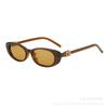 New fashionable and simple small frame sunglasses, European and American high-end retro sunglasses, anti-ultraviolet women's tide street shooting