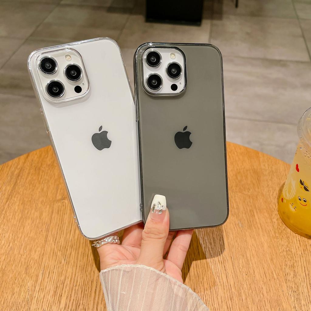 Suitable for IPhone15 Ultra-thin, Highly Transparent and Non-yellowing PC Phone Case, Apple 14promax Large-hole Anti-drop Protective Case