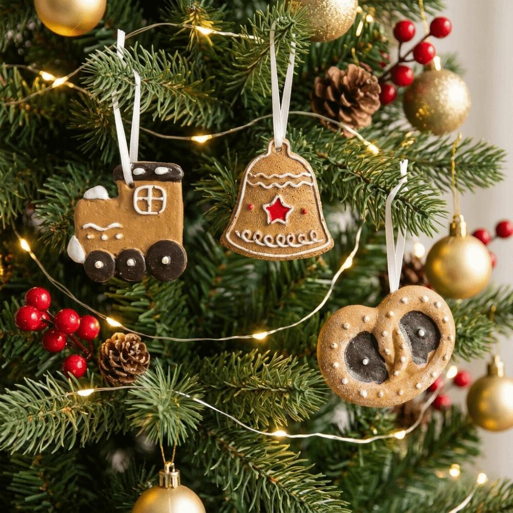 1/2/3Pcs Creative Christmas Hanging Decoration Painted Unique Shape Christmas Tree Hanging Pendants Handcrafted DIY Charms