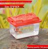 Transparent Multi-Size Handheld Pet Breeding Box and Tank for Turtles, Goldfish, and Hamsters
