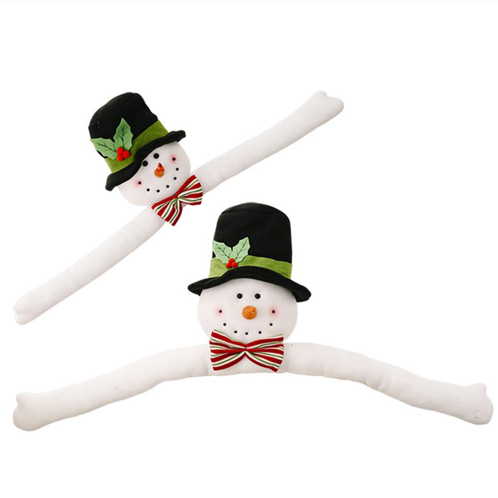 Christmas Tree Topper Cartoon Long Arm Santa Claus Snowman Reusable Holiday Decoration Xmas Tree Decoration Party Supplies