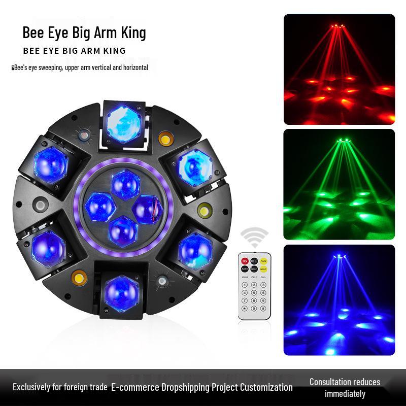 Bee Eye Big Arm King Laser Stage Light for Indoor Parties & KTV Bars