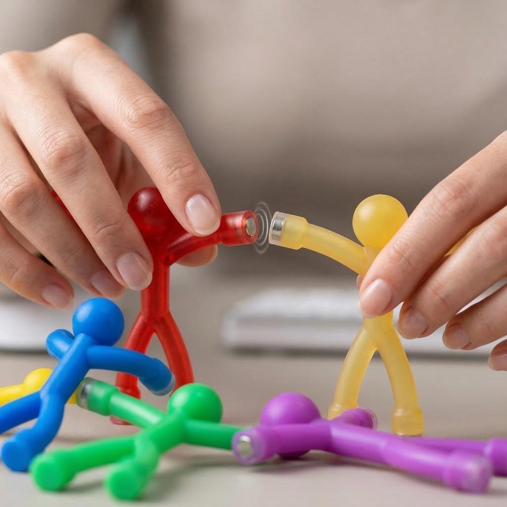 Magnetic Figurines Magnetic Dolls  Colorful Magnetic Toys  Magnetic Figurines  Magnetic Figurine Ornaments  Small Magnetic Toys