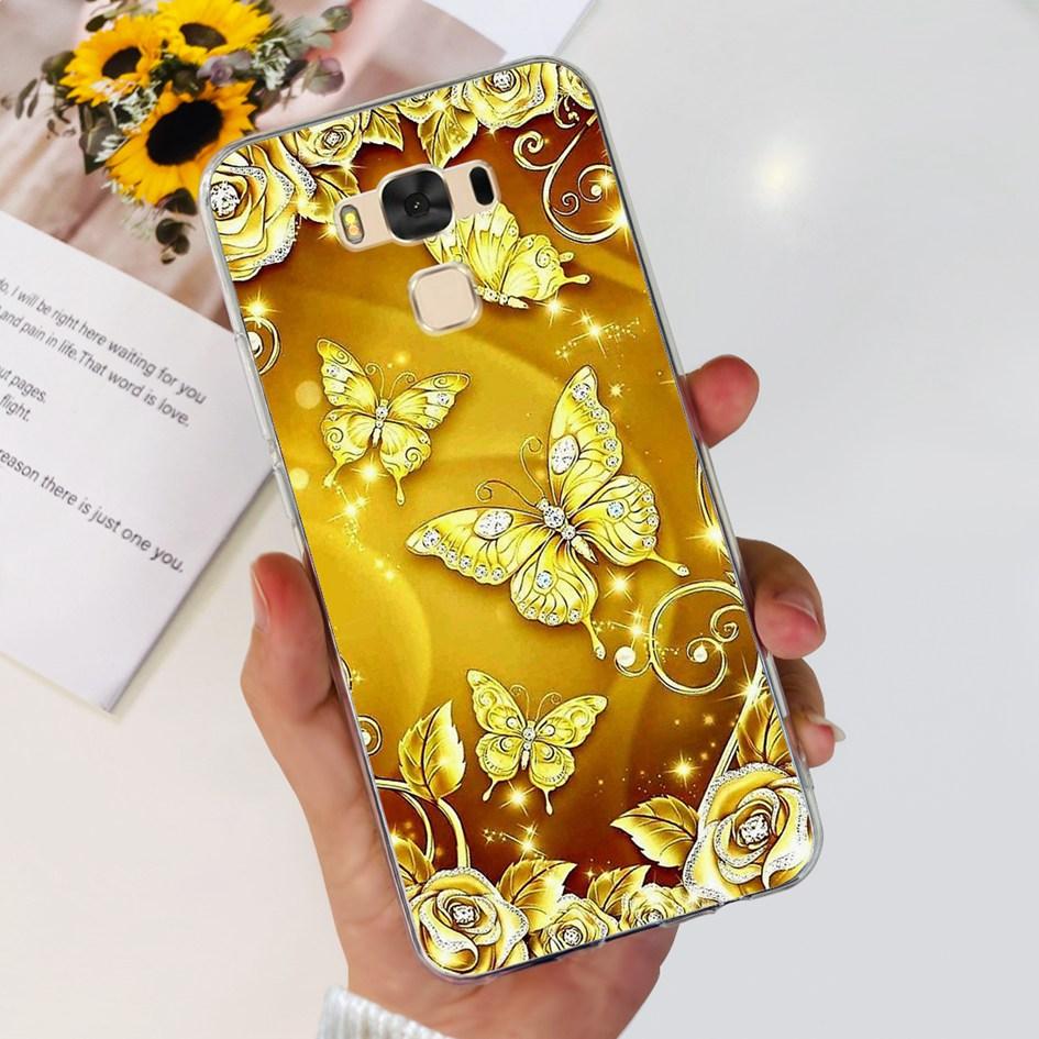 For Asus ZenFone 3 Max ZC553KL Case Popular Flower Butterfly Soft Silicone Phone Cover For ASUS X00DD X00DDA XOODD ZC553KL Funda